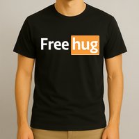 Funny Free Hug Logo Meme T-Shirt