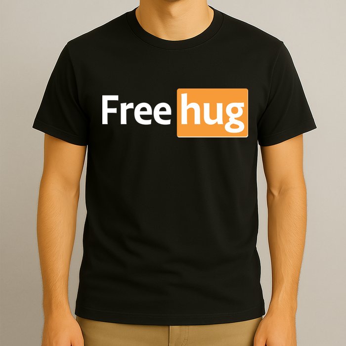 Funny Free Hug Logo Meme T-Shirt