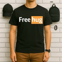 Funny Free Hug Logo Meme T-Shirt
