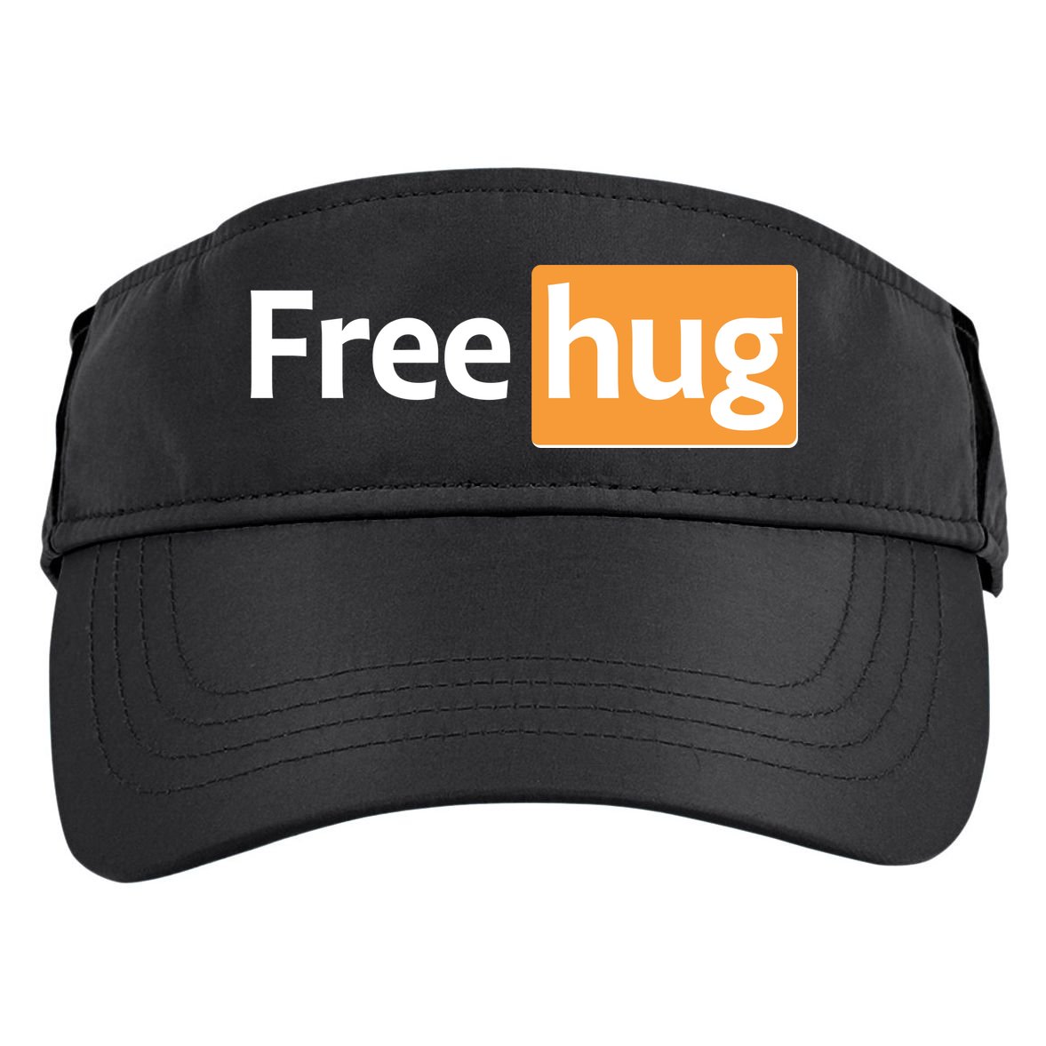 Funny Free Hug Logo Meme Adult Drive Performance Visor
