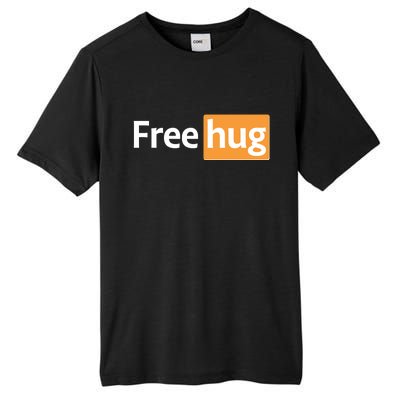 Funny Free Hug Logo Meme Tall Fusion ChromaSoft Performance T-Shirt