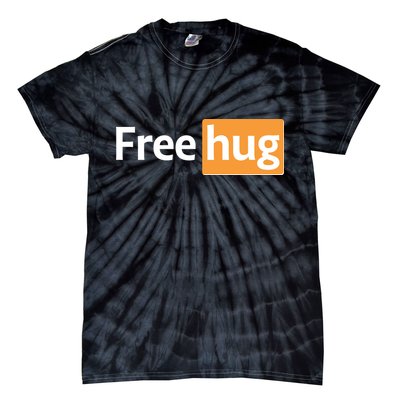 Funny Free Hug Logo Meme Tie-Dye T-Shirt