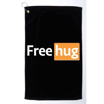 Funny Free Hug Logo Meme Golf Towel