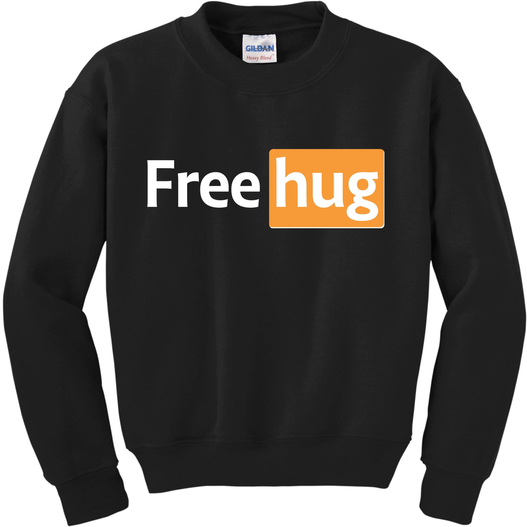 Funny Free Hug Logo Meme Kids Sweatshirt