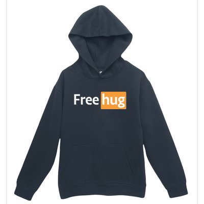 Funny Free Hug Logo Meme Urban Pullover Hoodie