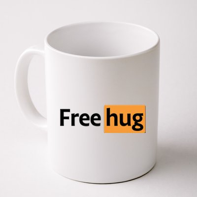 Funny Free Hug Logo Meme Coffee Mug