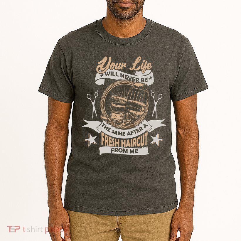 Funny Fresh Haircut Hair Stylist Tall T-Shirt