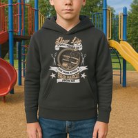 Funny Fresh Haircut Hair Stylist Kids Hoodie