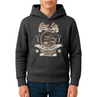 Funny Fresh Haircut Hair Stylist Kids Hoodie