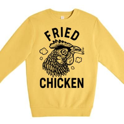 Funny Fried Chicken Smoking Joint Premium Crewneck Sweatshirt