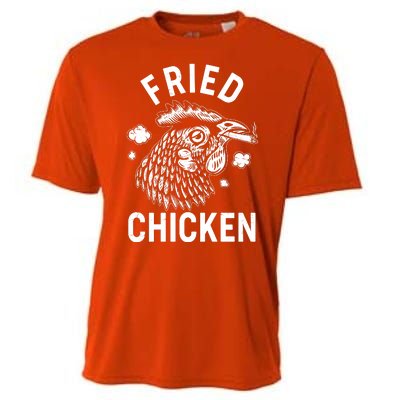 Funny Fried Chicken Smoking Joint Cooling Performance Crew T-Shirt