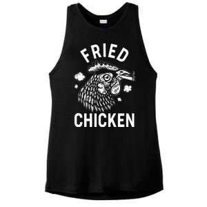 Funny Fried Chicken Smoking Joint Ladies PosiCharge Tri-Blend Wicking Tank