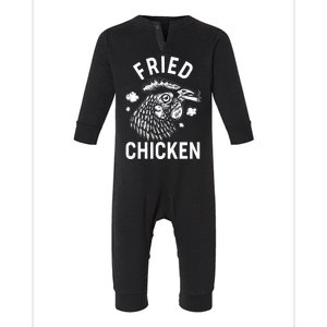 Funny Fried Chicken Smoking Joint Infant Fleece One Piece