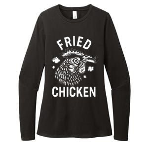 Funny Fried Chicken Smoking Joint Womens CVC Long Sleeve Shirt