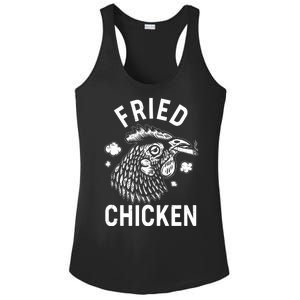 Funny Fried Chicken Smoking Joint Ladies PosiCharge Competitor Racerback Tank