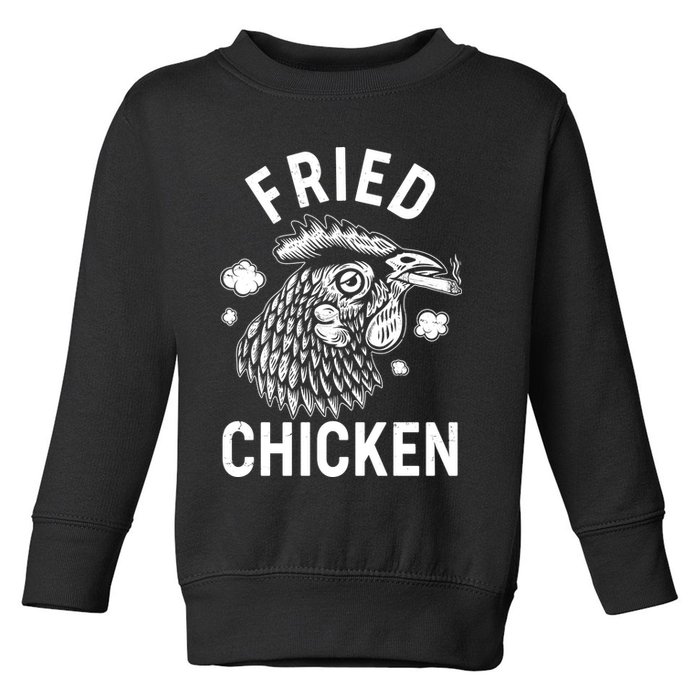 Funny Fried Chicken Smoking Joint Toddler Sweatshirt