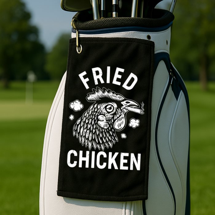 Funny Fried Chicken Smoking Joint Golf Towel