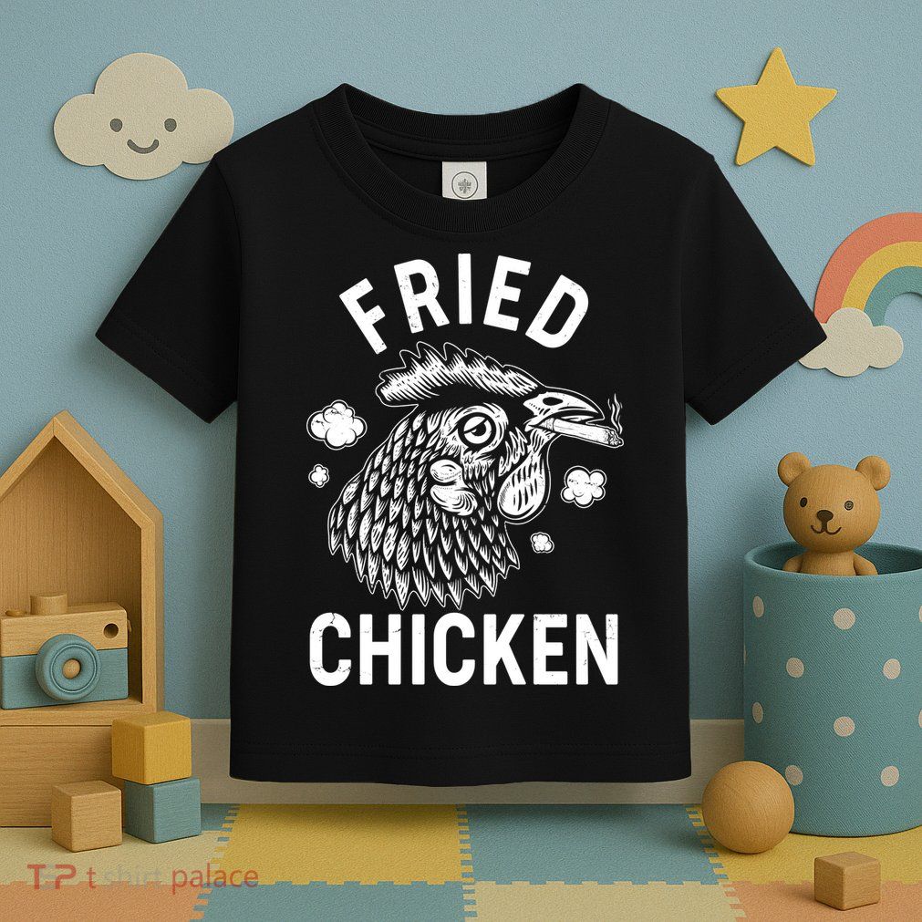 Funny Fried Chicken Smoking Joint Toddler T-Shirt