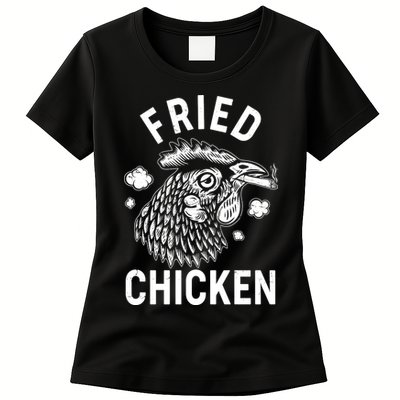 Funny Fried Chicken Smoking Joint Womens T-Shirt