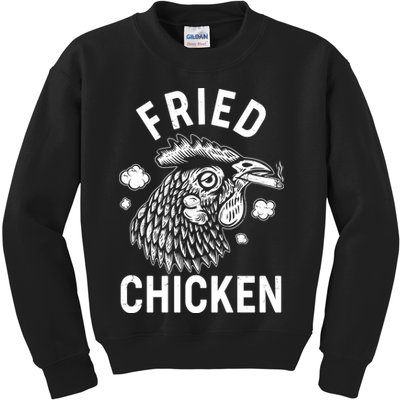 Funny Fried Chicken Smoking Joint Kids Sweatshirt