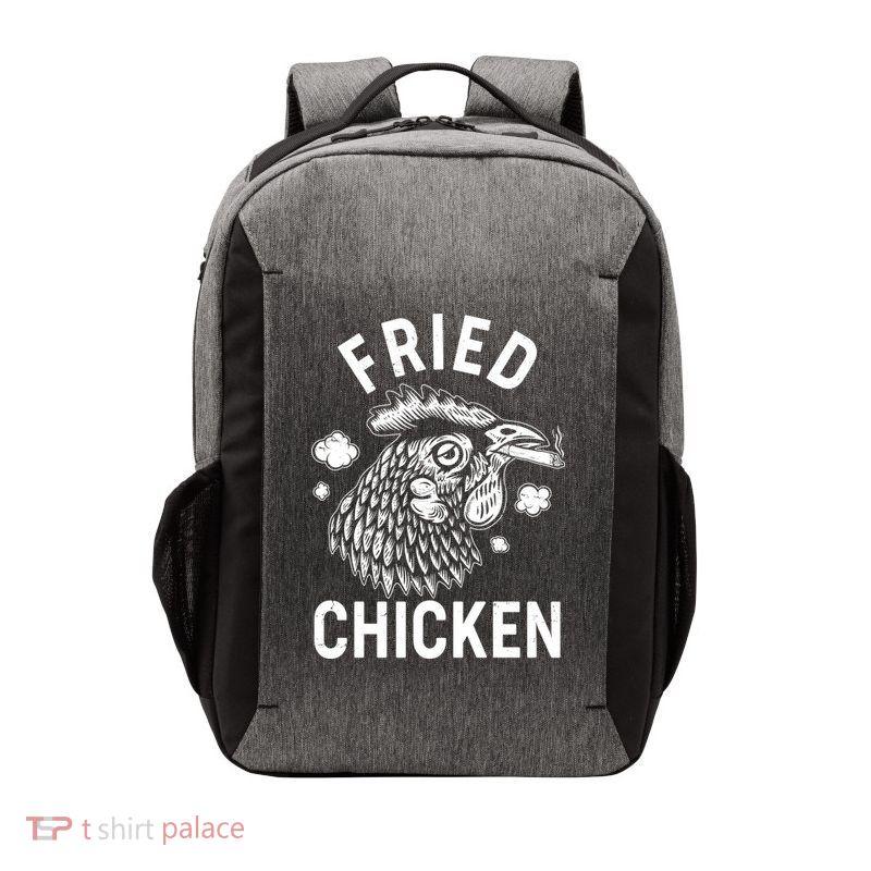 Funny Fried Chicken Smoking Joint Vector Backpack