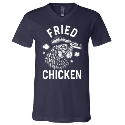 Funny Fried Chicken Smoking Joint V-Neck T-Shirt