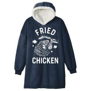 Funny Fried Chicken Smoking Joint Hooded Wearable Blanket