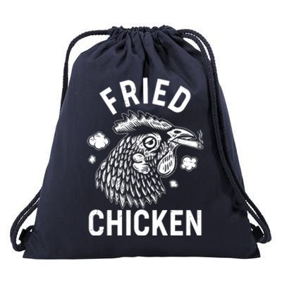 Funny Fried Chicken Smoking Joint Drawstring Bag