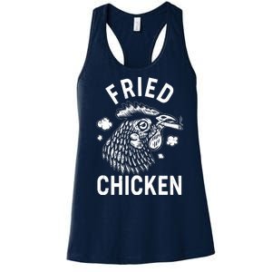 Funny Fried Chicken Smoking Joint Women's Racerback Tank