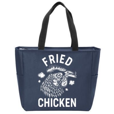 Funny Fried Chicken Smoking Joint Zip Tote Bag