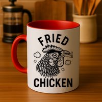 Funny Fried Chicken Smoking Joint Mug