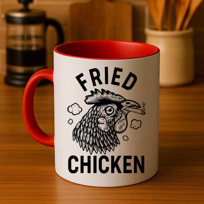 Funny Fried Chicken Smoking Joint Mug