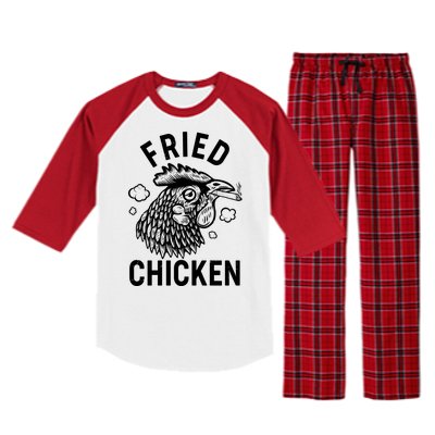 Funny Fried Chicken Smoking Joint Raglan Sleeve Pajama Set