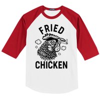 Funny Fried Chicken Smoking Joint Baseball Sleeve Shirt