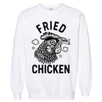 Funny Fried Chicken Smoking Joint Garment-Dyed Sweatshirt