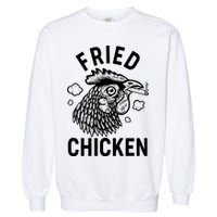 Funny Fried Chicken Smoking Joint Garment-Dyed Sweatshirt