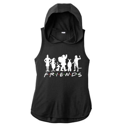 Funny Friends Famous Christmas Movies Ladies PosiCharge Tri-Blend Wicking Draft Hoodie Tank