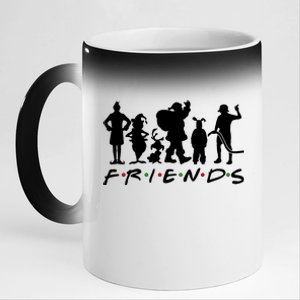 Funny Friends Famous Christmas Movies 11oz Black Color Changing Mug