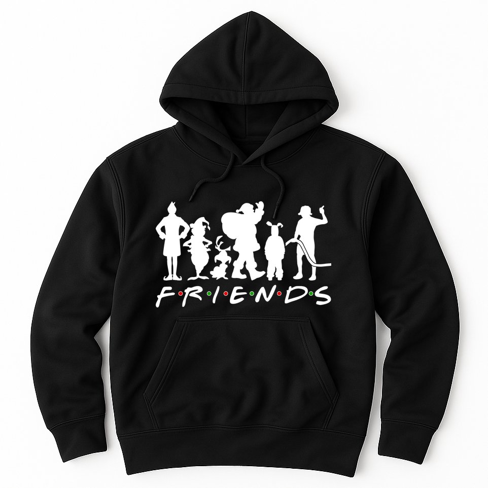 Funny Friends Famous Christmas Movies Hoodie
