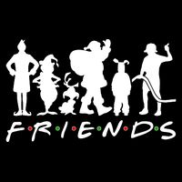 Funny Friends Famous Christmas Movies 16 in Basic Backpack