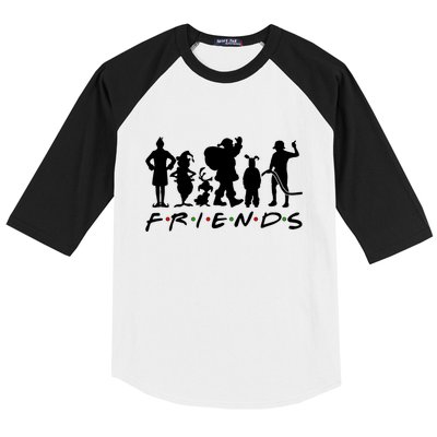 Funny Friends Famous Christmas Movies Baseball Sleeve Shirt
