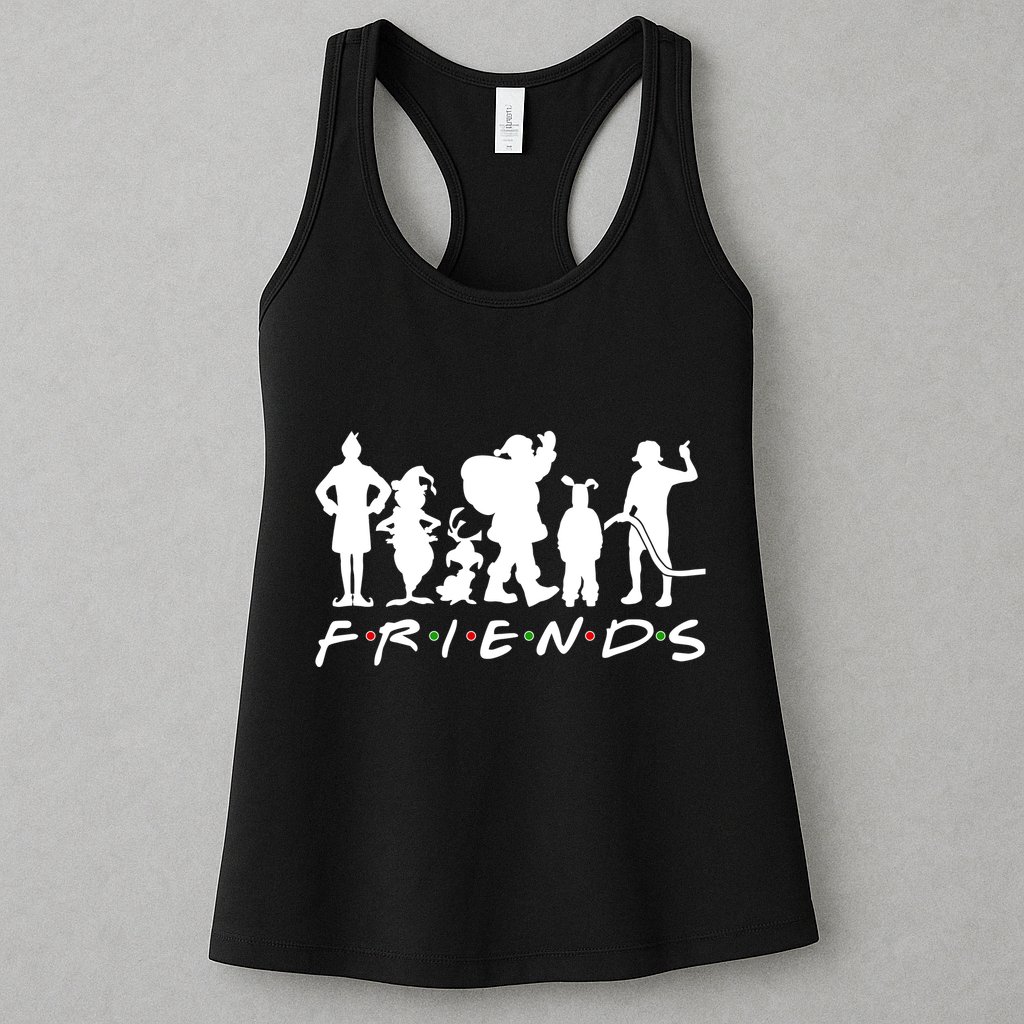 Funny Friends Famous Christmas Movies Womens Tank Top