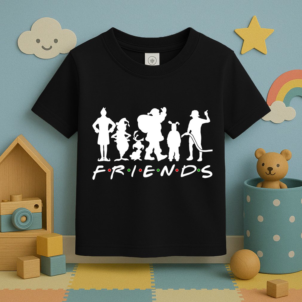 Funny Friends Famous Christmas Movies Toddler T-Shirt