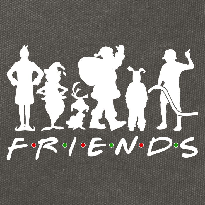 Funny Friends Famous Christmas Movies Cotton Canvas Backpack