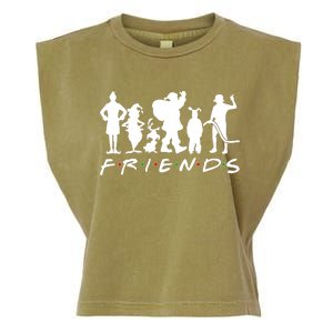 Funny Friends Famous Christmas Movies Garment-Dyed Women's Muscle Tee