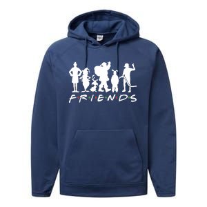 Funny Friends Famous Christmas Movies Performance Fleece Hoodie