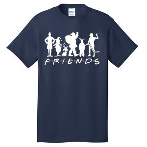 Funny Friends Famous Christmas Movies Tall T-Shirt