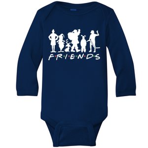 Funny Friends Famous Christmas Movies Baby Long Sleeve Bodysuit