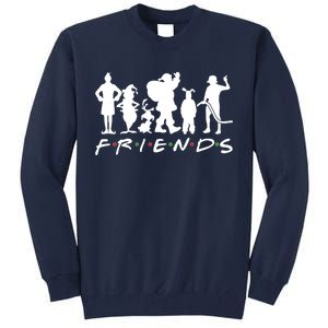 Funny Friends Famous Christmas Movies Tall Sweatshirt