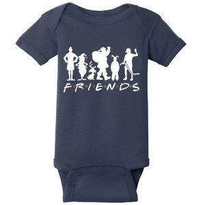 Funny Friends Famous Christmas Movies Baby Bodysuit